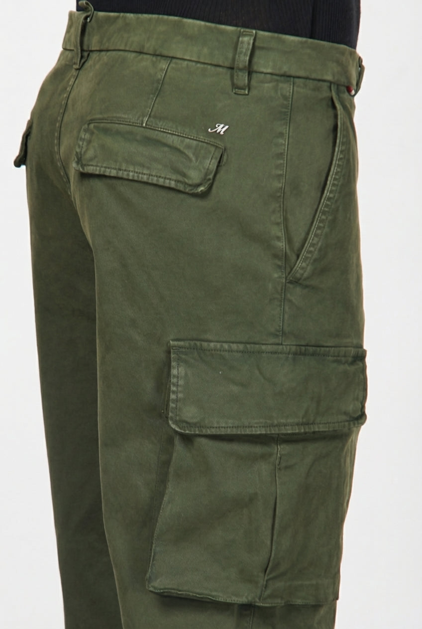 Chile Herren-Cargohose aus Gabardine mit carrot fit