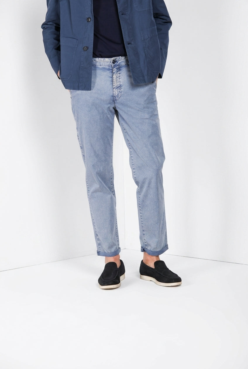 Madison M74 pantalon chino homme en twill léger stretch carrot fit