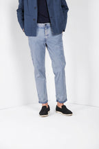 Madison M74 pantalon chino homme en twill léger stretch carrot fit