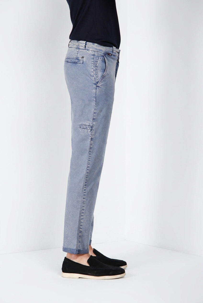 Madison M74 pantalon chino homme en twill léger stretch carrot fit