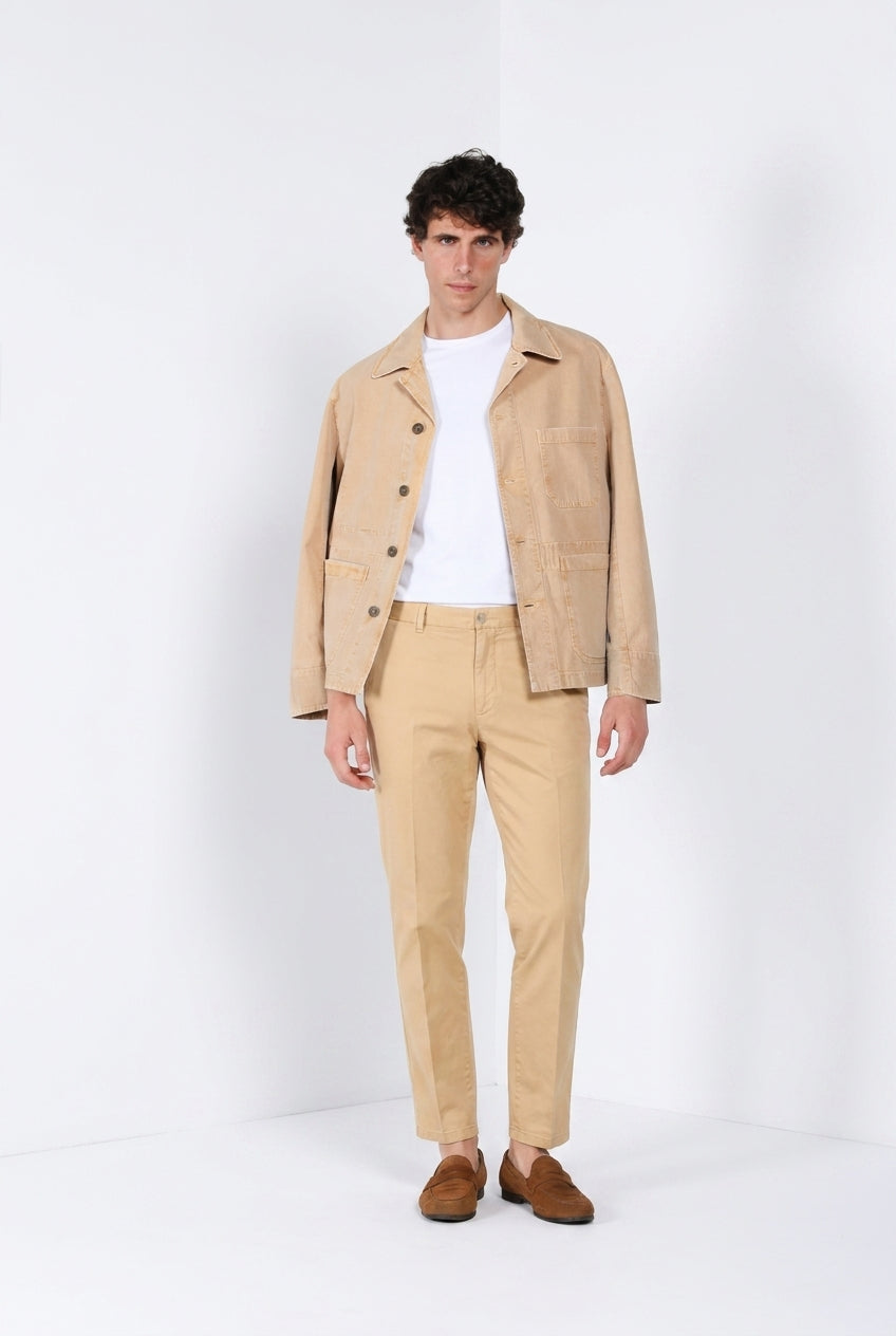 Madison M74 Hose Chino Herren aus leichtem Stretch-Twill carrot fit