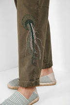 Chile M74 men's cargo pants in slub panama relaxed fit ①