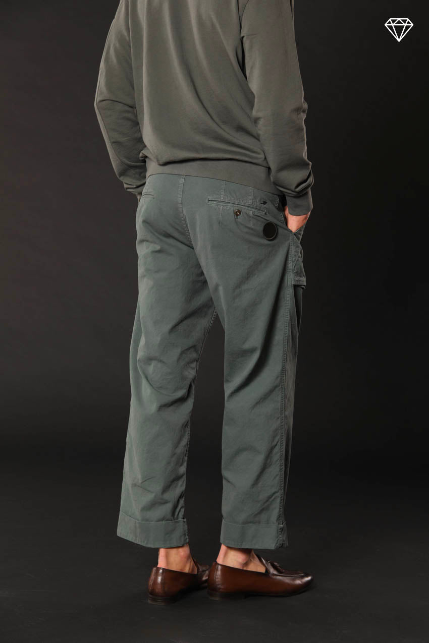 San Luis M74 pantalon cargo homme en toile oxford logo edition relaxed fit ①