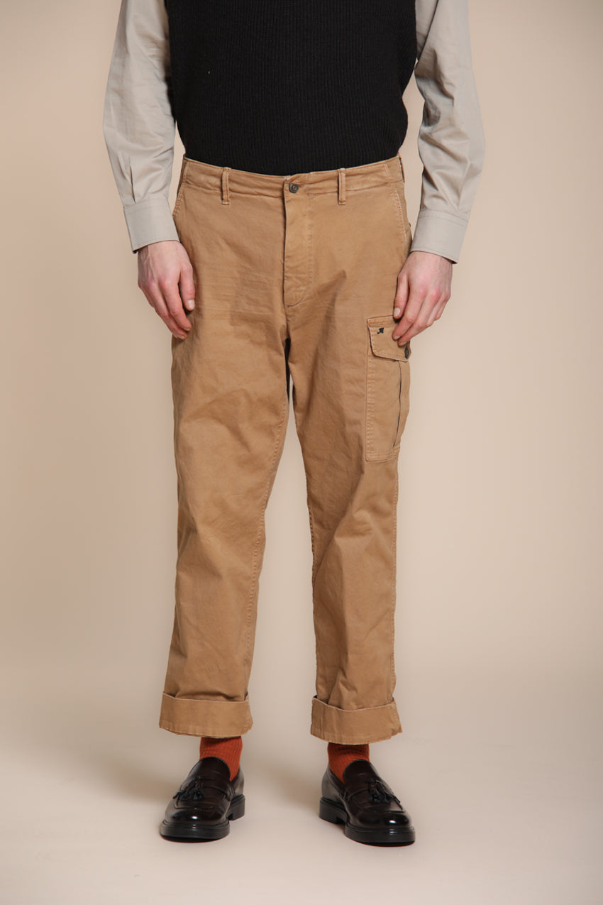 Foto 1 San Juan M74 pantalone cargo uomo in gabardina relaxed fit