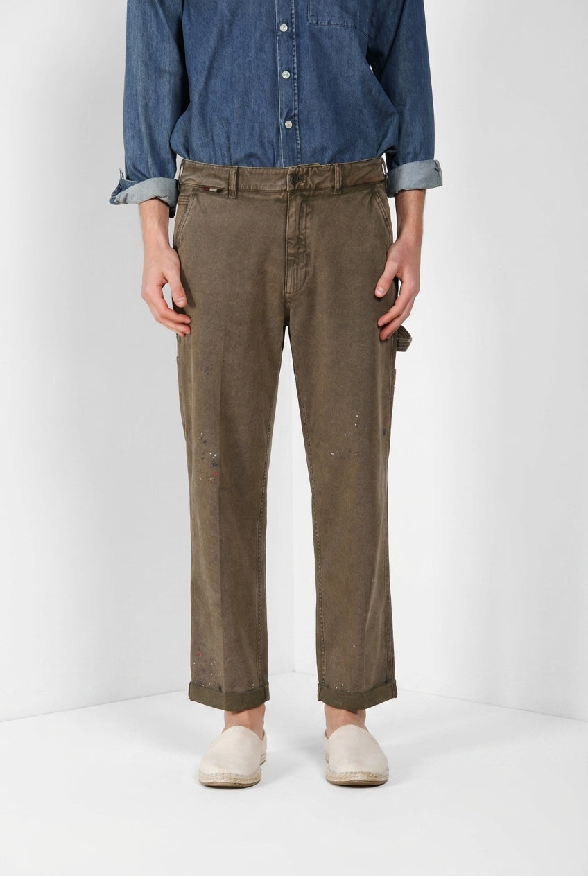 Dallas M74 pantalon cargo homme en bull stretch relaxed fit ①