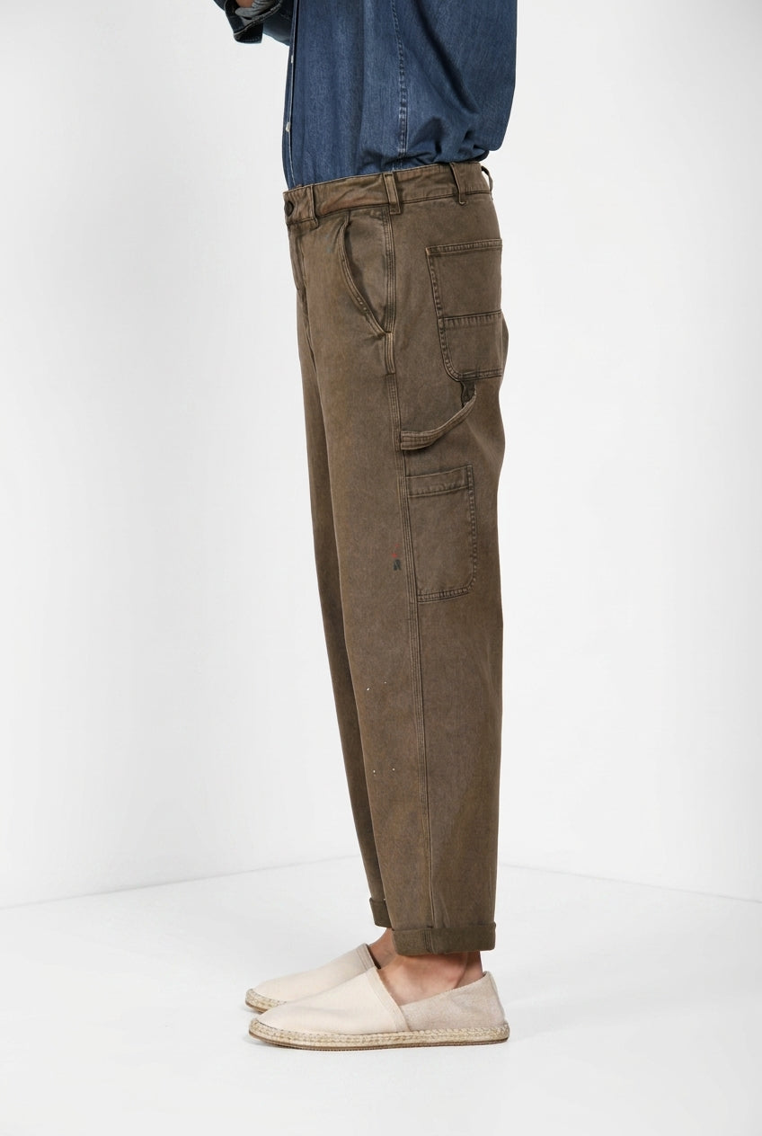 Dallas M74 pantalon cargo homme en bull stretch relaxed fit ①