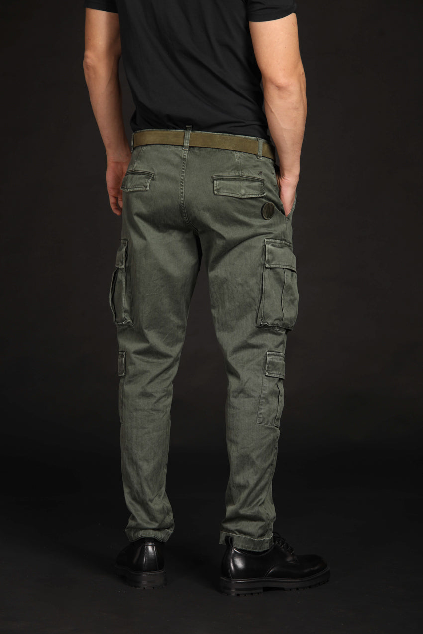 immagine 6 di pantalone cargo uomo modello Bahamas in verde fit relaxed di Mason's