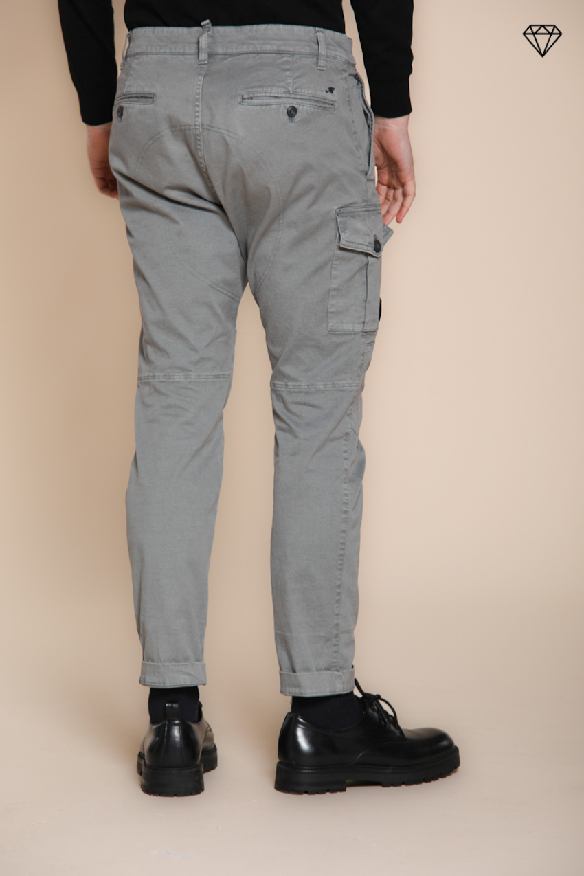 George Coolpocket men's cargo trousers in gabardine logo edition carrot fit ①