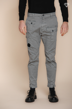 George Coolpocket men's cargo trousers in gabardine logo edition carrot fit ①