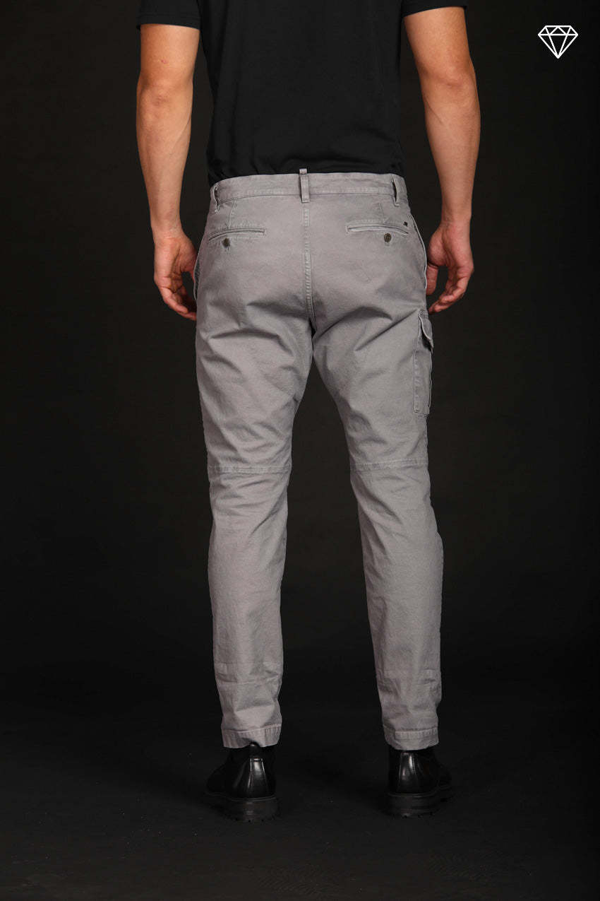 Pantalon cargo en gabardine George Coolpocket pour homme Logo Limited Edition carrot fit ①.