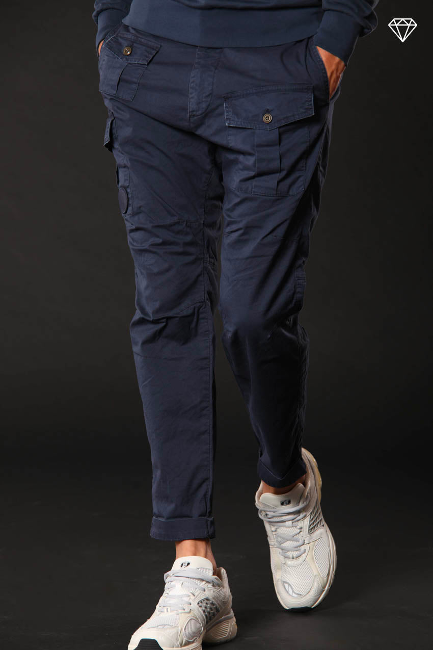 George Coolpocket pantalon cargo homme en coton pima léger logo edition carrot fit ①