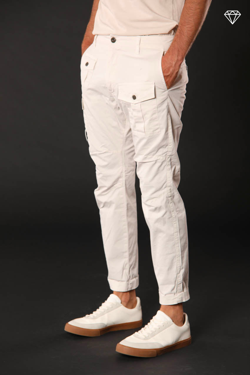 George Coolpocket pantalone cargo uomo in cotone pima leggero ltd carrot fit ①