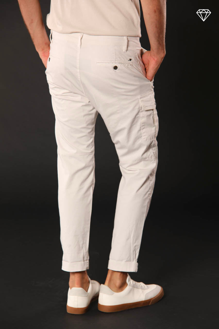 George Coolpocket Herren Cargo Hose aus leichtem Pima-Baumwoll-Stretch logo edition Carrot Fit ①