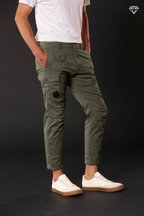George Coolpocket Herren Cargo Hose aus leichtem Pima-Baumwoll-Stretch logo edition Carrot Fit ①