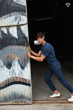 George Coolpocket pantalon cargo homme en coton pima léger logo edition carrot fit ①