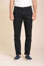 George Coolpocket pantalon cargo homme en twill léger stretch Logo Edition carrot fit ①