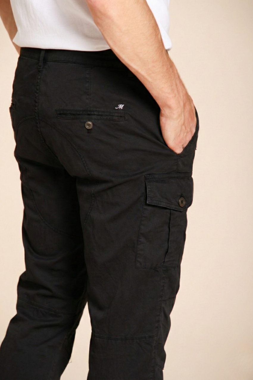 George Coolpocket pantalon cargo homme en twill léger stretch Logo Edition carrot fit ①