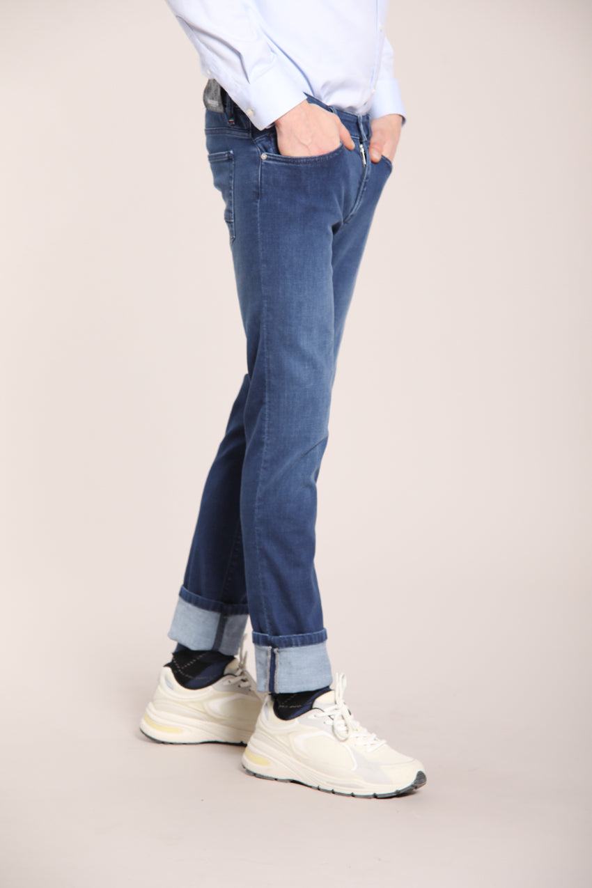 Foto 1 Harris pantalone 5 tasche uomo in denim stretch slim fit