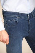 Foto 5 Harris pantalone 5 tasche uomo in denim stretch slim fit