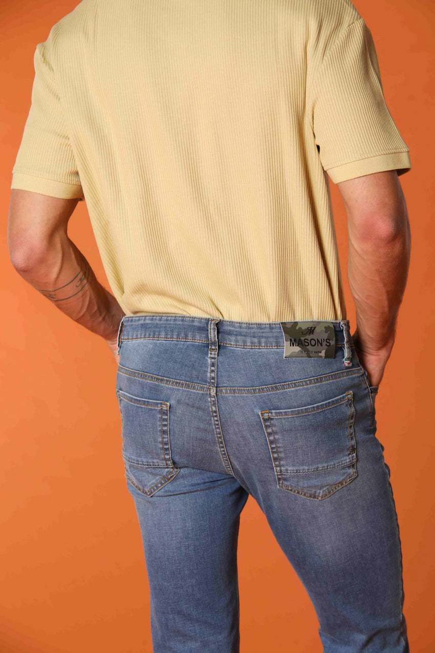 Harris 5 Poches pantalon homme en denim avec impression intérieure camouflage slim fit