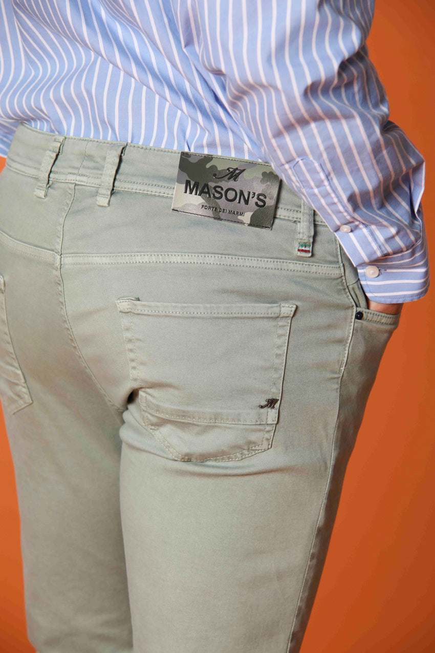 Harris 5-Pocket men's pants in gabardine with camouflage pattern and slim fit