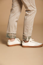 Harris 5-Pocket men's pants in gabardine with camouflage pattern and slim fit