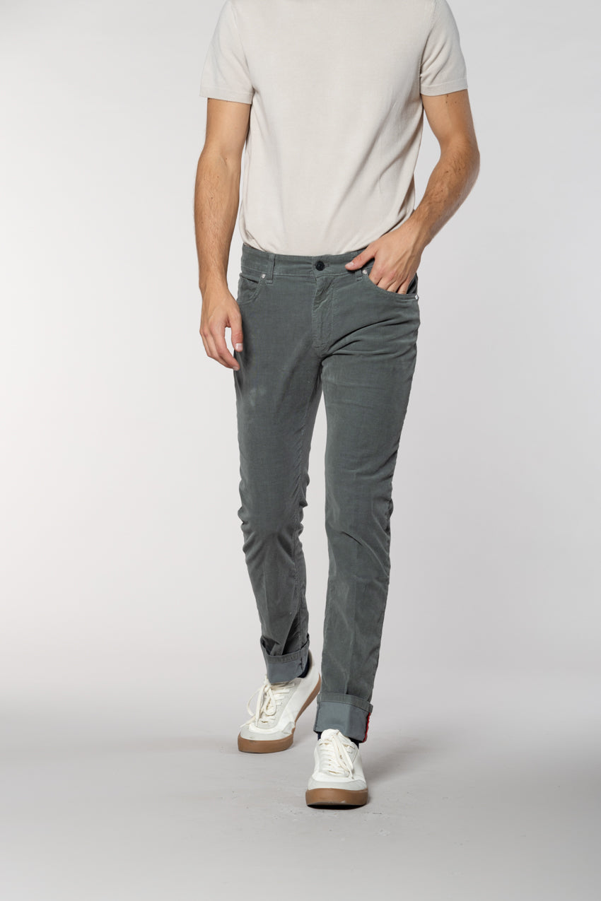 Harris pantalon 5 poches homme en velours 1000 raies slim fit