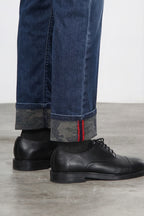 Harris men’s 5-pocket pants in camouflage-pattern denim with regular fit
