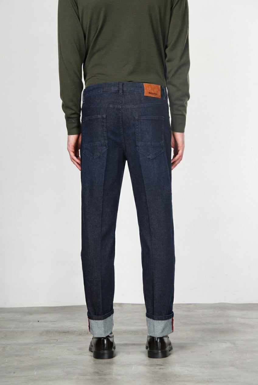 Harris pantalon 5 poches homme en techno denim stretch carrot fit