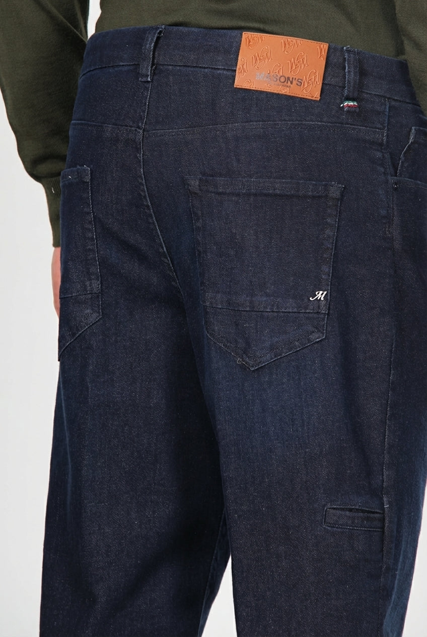 Harris pantalon 5 poches homme en techno denim stretch carrot fit