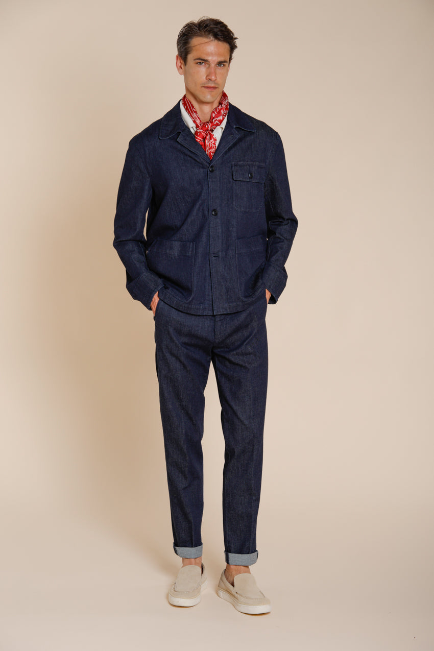 Work men's overshirt jacket in denim