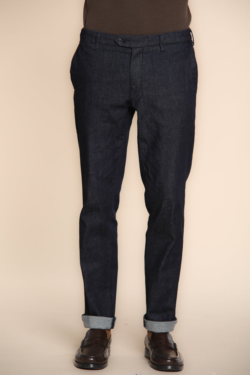 Foto 6 New York pantalone chino uomo in denim stretch regular fit