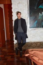 New York Time 1 Pinces pantalon chino homme en denim stretch regular fit