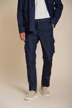 Chile pantalon cargo homme en denim regular fit