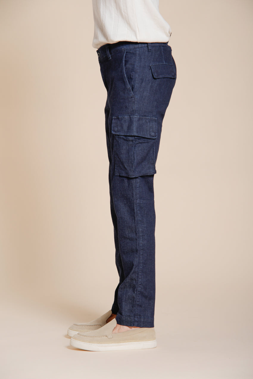 Chile men's cargo pants in denim regular fit