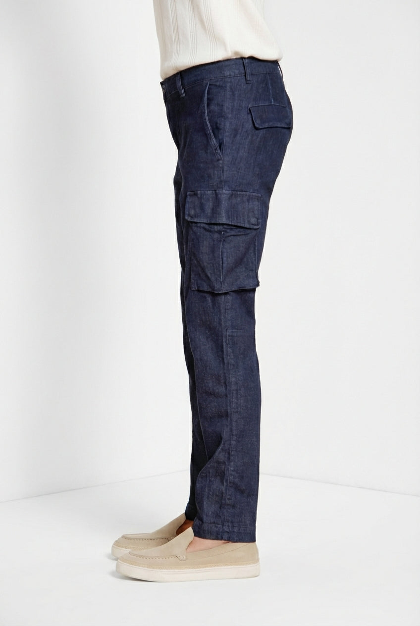 Chile men's cargo pants in denim regular fit