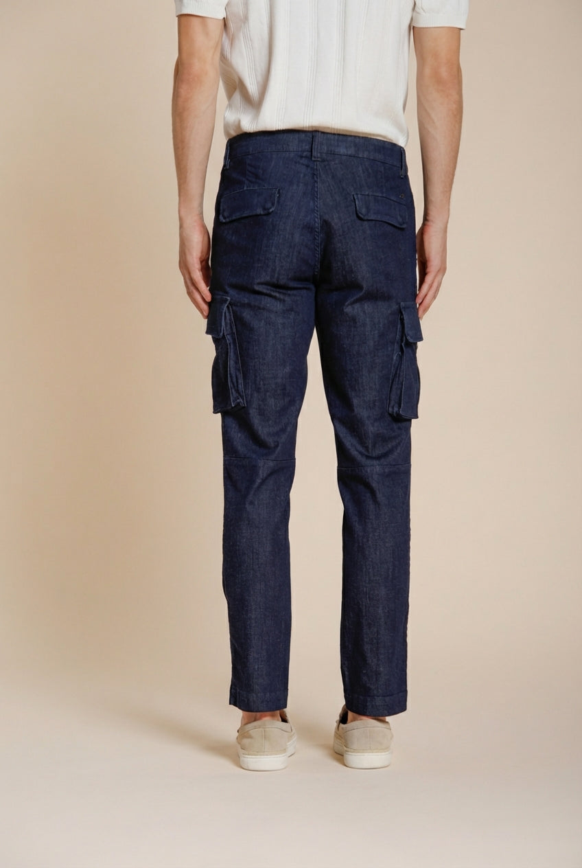Chile pantalon cargo homme en denim regular fit