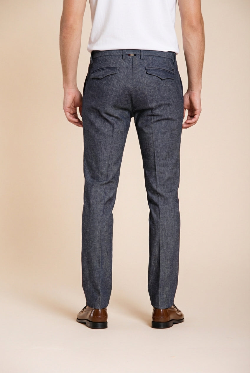 Milano pantalone chino uomo in denim extra slim fit