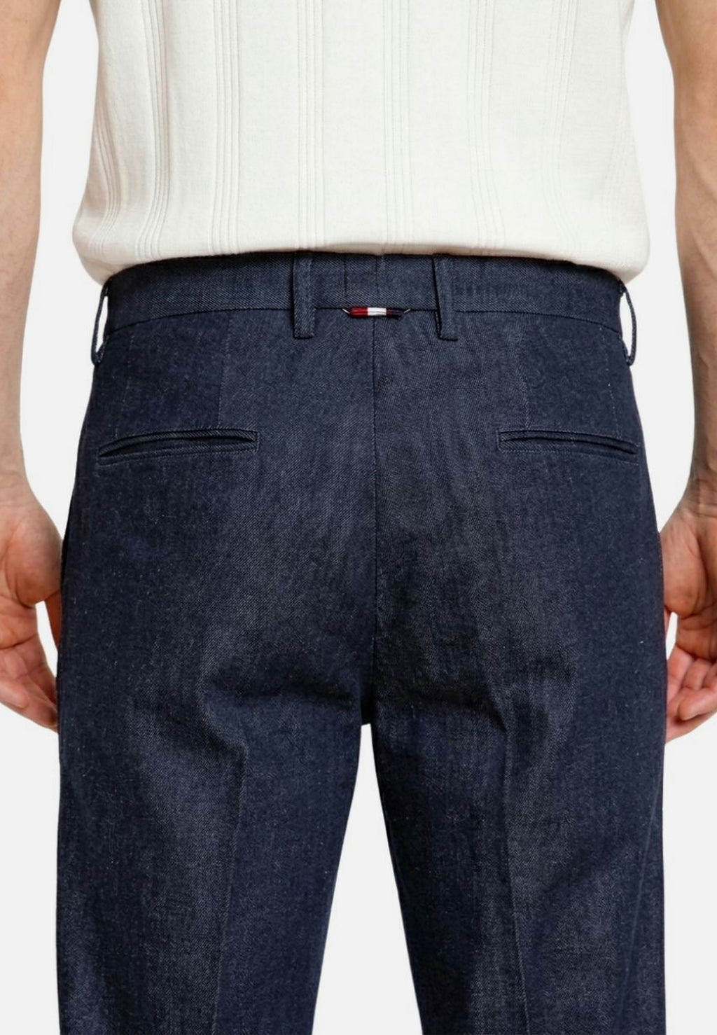 Boston pantalone chino uomo in denim relaxed fit