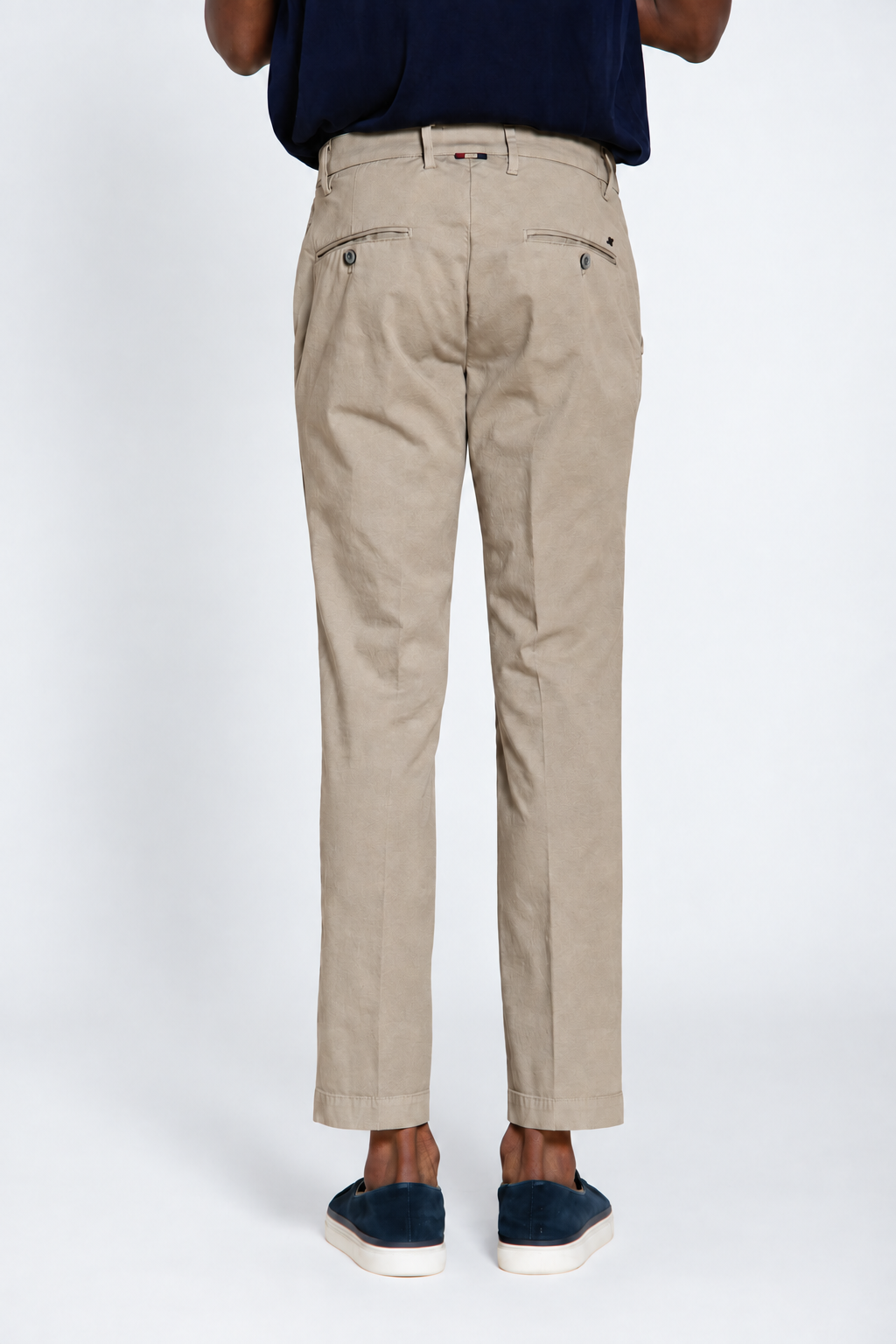 Milano men's chino pants in stretch gabardine extra slim fit ①