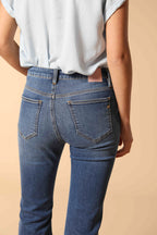 Olivia Damen 5-Taschen-Jeans in Stretch-Denim mit Trompeten-Saum Slim Fit