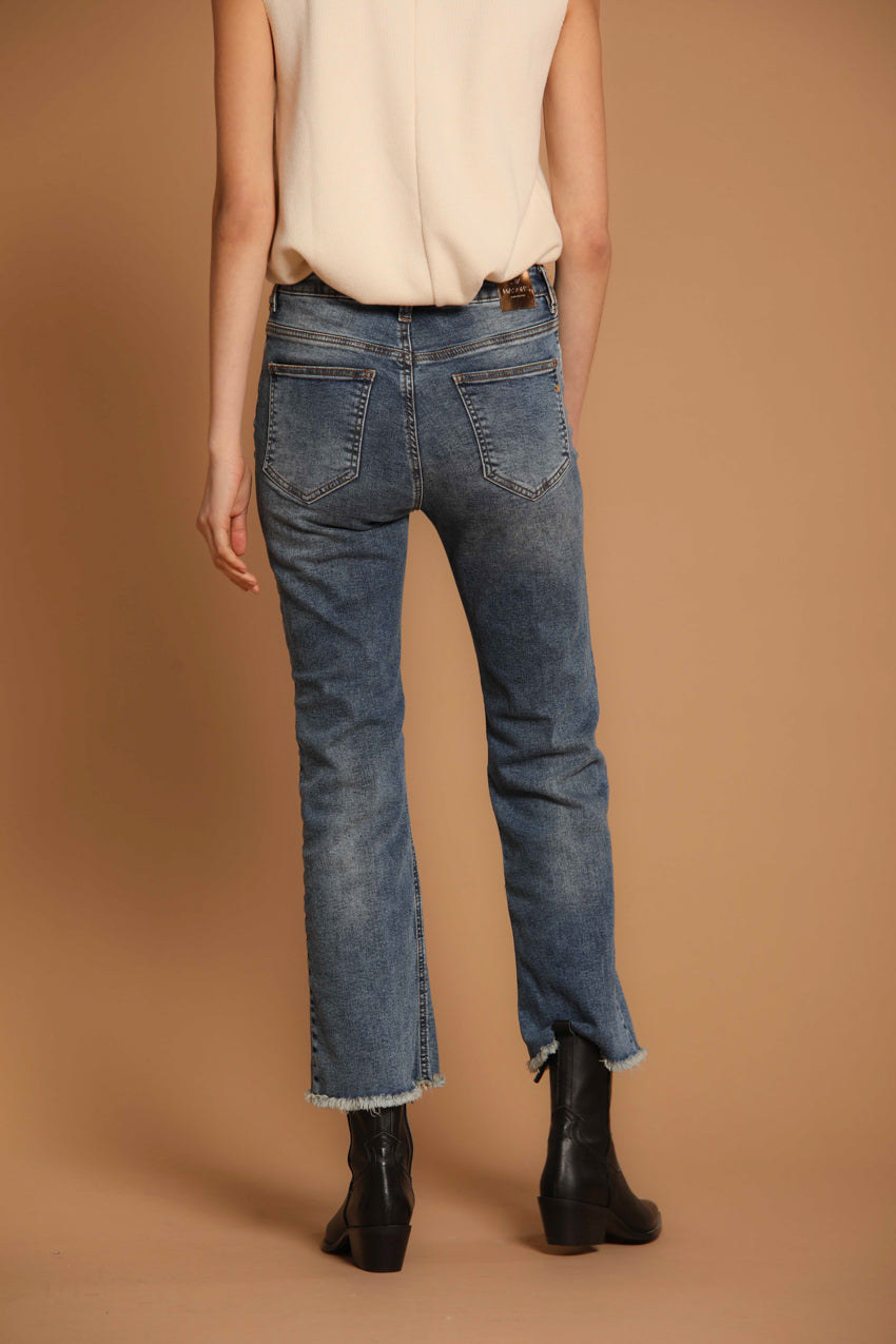 Olivia pantalon femme à 5 poches en denim stretch avec fond trompeur coupe slim