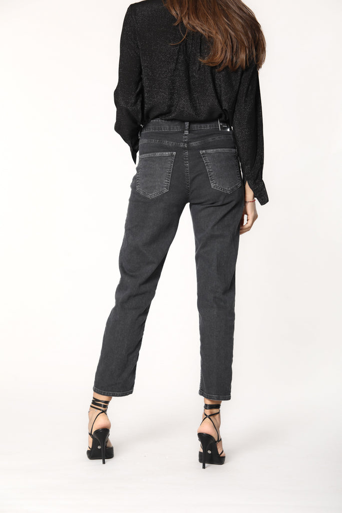 Image 5 de pantalon 5 poches pour femmes en denim noir modèle agnes de Mason 's