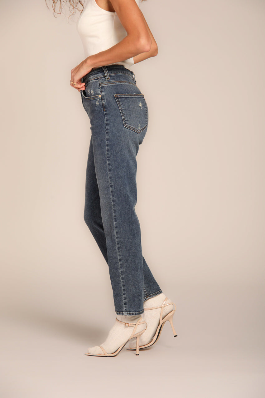 Agnes pantalon pour femme 5 poches en denim stretch coupe régulière