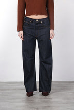 Vivienne pantalone chino 5 tasche donna in denim stretch baloon fit