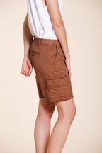 Chile Damen Cargo Bermuda aus leichtem Stretch-Twill slim fit