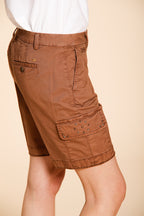 Chile Damen Cargo Bermuda aus leichtem Stretch-Twill slim fit