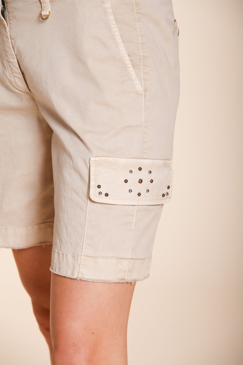 Chile Bermuda Cargo Damen aus leichtem Stretch-Twill slim fit