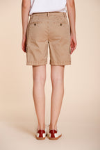 Chile bermuda cargo femme en twill léger stretch slim fit