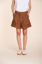 Dallas women's cargo bermuda in slub cotton relaxed fit